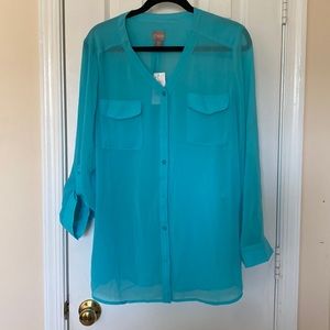 Chicos sheet shirt style top.